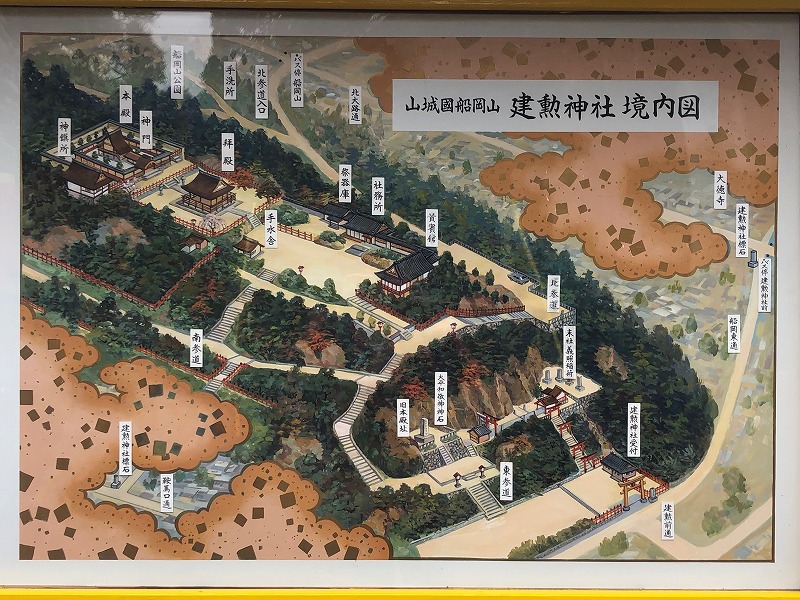 京都 建勲神社　案内図